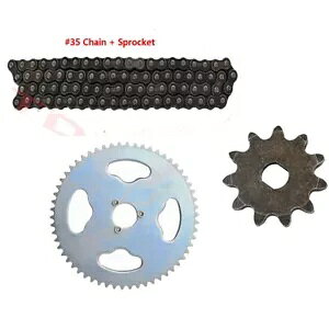 35 `F[ tg A XvPbg htg gCN ATV NAbh S[J[g ~j oCN oM[p 35 Chain Front Rear Sprocket for Drift Trike ATV Quad Go Kart Mini Bike Buggy