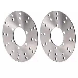 2x 110mm 4 X^bh tg u[L fBXN fBXN [^[ ATV Nbh S[J[g oM[ 4 ֎ԗp 2x 110mm 4 Stud Front Brake Disc Disk Rotor for ATV Quad Go Kart Buggy 4 Wheeler