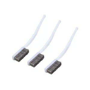 ^C[uV XeXuV Ԑmi x 3 Small Wire Brush Stainless Steel Brush Car Vehicle Mechanic Parts Cleaning x 3