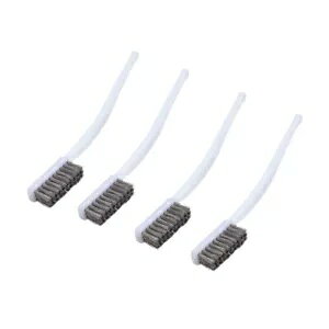 ^C[uV XeXuV Ԑmi x 4 Small Wire Brush Stainless Steel Brush Car Vehicle Mechanic Parts Cleaning x 4