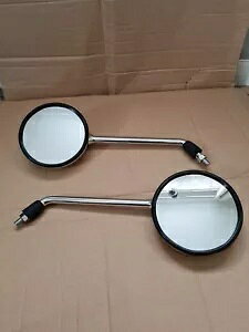 Mororcycle NVbN g N[ ~[ z_ }n XYL JTL M10x1.25 Mororcycle Classic Retro Chrome Mirrors Honda Yamaha Suzuki Kawasaki M10x1.25