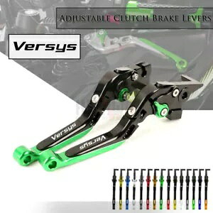 ܂肽݊g\u[L & Nb`o[ KAWASAKI Versys 650 1000 15-19 Adjust Fold Extendable Brake & Clutch Levers For KAWASAKI Versys 650 1000 15-19