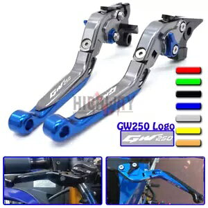 ܂肽݊g\o[u[LNb`o[XYLCiY} GW250 11-13 Folding Extendable Lever Brake Clutch Levers For SUZUKI INAZUMA GW250 11-13