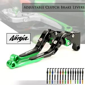 ܂肽ݎg\ȃu[L & Nb`o[ KAWASAKI NINJA EX250 300 Z125 Z400 p Foldable Extendable Brake & Clutch Levers For KAWASAKI NINJA EX250 300 Z125 Z400