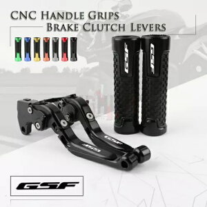 ܂肽݃u[LNb`o[nhObvZbgXYL GSF600F 1989-1997 Adjust Folding Brake Clutch Levers Handle Grips Set for SUZUKI GSF600F 1989-1997