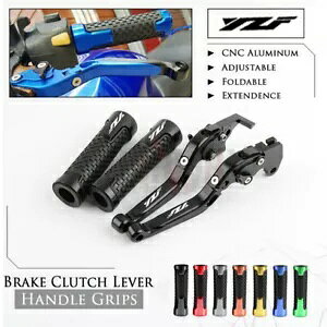 ܂肽݃u[LNb`o[&nhObv }n YZF R6 05-16 YZF-R1 04-08p Folding Brake Clutch Levers & Handle Grips for YAMAHA YZF R6 05-16 YZF-R1 04-08
