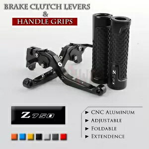Kawasaki Z750 Z 750 07-11p܂肽݃u[LNb`o[nhObv𒲐܂B Adjust Folding Brake Clutch Levers Handle Grips for Kawasaki Z750 Z 750 07-11