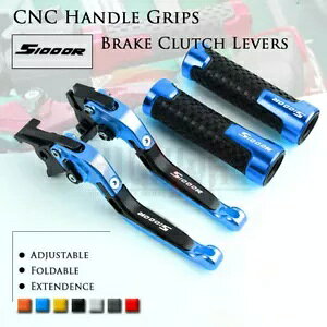 ߉\Ȑ܂肽݃u[L Nb` o[ nh Obv Zbg BMW S1000R 2014-2019p Adjustable Folding Brake Clutch Levers Handle Grips Set for BMW S1000R 2014-2019