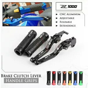 ܂肽݃u[LNb`o[&nhObv KAWASAKI Z1000 07-16 Z1000SX 11-16p Folding Brake Clutch Levers & Handle Grip for KAWASAKI Z1000 07-16 Z1000SX 11-16