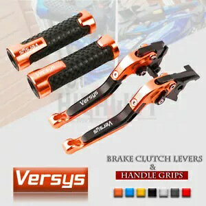 Kawasaki Versys 1000 12-14p܂肽݃u[LNb`o[nhObv𒲐܂B Adjust Folding Brake Clutch Levers Handle Grips for Kawasaki Versys 1000 12-14