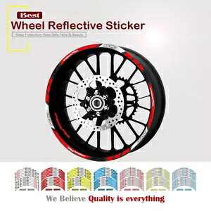 XgCvzC[fJ[˃e[vXebJ[z_ CBR600RR F5 CBR1000RR Rim Stripe Wheel Decal Reflective Tape Sticker FOR HONDA CBR600RR F5 CBR1000RR