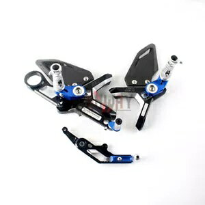 BMW S1000RR 19-22 �J�[�{�����A�Z�b�g �t�b�g���X�g �t�b�g���A�Z�b�g �u���[�A���~�j�E���ɓK�� fit BMW S1000RR 19-22 Carbon Rear Set Footrests Foot Rearset Blue Aluminum �y���s�A���i�z