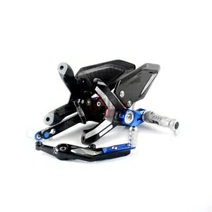 BMW S1000RR 19-22 �J�[�{�����A�Z�b�g �t�b�g���X�g �t�b�g���A�Z�b�g �u���[�A���~�j�E���ɓK�� fit BMW S1000RR 19-22 Carbon Rear Set Footrests Foot Rearset Blue Aluminum �y���s�A���i�z