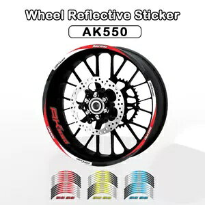 [VOXebJ[zC[XgCvZbgI[goCfJ[KYMCO AK550 AK 550 Racing Rim Sticker Wheel Stripes Set Motorcycle DecalFOR KYMCO AK550 AK 550
