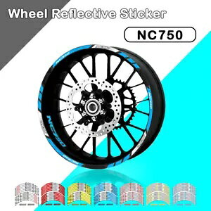 �z�C�[���X�e�b�J�[���˖h���X�g���C�v�����f�J�[���z���_ NC750 NC750X/S Wheel Sticker Reflective Waterproof Stripe Rim decals FOR HONDA NC750 NC750X/S �y���s�A���i�z