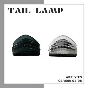 ���[�^�[ LED �E�C���J�[ �u���[�L�X���[�N ���A�e�[�����C�g �z���_ CBR600 F4I FS 01-03�p Motor LED Turn Signals Brake Smoke Rear Tail Light for HONDA CBR600 F4I FS 01-03 �y���s�A���i�z