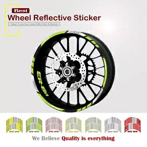 zC[XebJ[˖hXgCvfJ[JTLjW ER-6N Wheel Sticker Reflective Waterproof Stripe Rim decals FOR KAWASAKI NINJA ER-6N