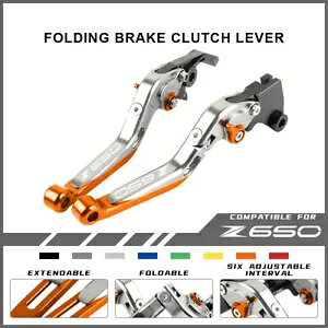 JTL Z650 Z 650 17-21 [VO\Ȑ܂肽݃u[LNb`o[ɓK Fit KAWASAKI Z650 Z 650 17-21 Racing Adjustable Folding Brake Clutch Levers