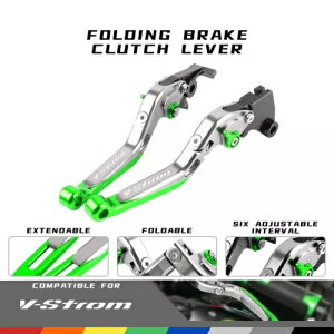 XYL DL1000/V-STROM 02-19 [VO\Ȑ܂肽݃u[LNb`o[ɓK Fit SUZUKI DL1000/V-STROM 02-19 Racing Adjustable Folding Brake Clutch Levers