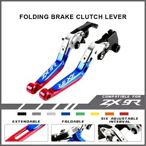 JTLjW ZX9R 00-03 [VO\Ȑ܂肽݃u[LNb`o[ɓK Fit KAWASAKI NINJA ZX9R 00-03 Racing Adjustable Folding Brake Clutch Levers