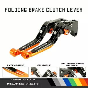 hDJeB 797 X^[ 821 15-20 [VO\Ȑ܂肽݃u[LNb`o[ɓK Fit DUCATI 797 MONSTER 821 15-20 Racing Adjustable Folding Brake Clutch Levers