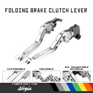JTLjW ZX-6 ZX9R 98-1999 ZXR400 [VO܂肽݃u[LNb`o[ɓK Fit KAWASAKI NINJA ZX-6 ZX9R 98-1999 ZXR400 Racing Folding Brake Clutch Levers