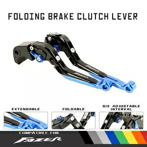 }n FZ6 FAZER 04-10 FZ1 06-13 [VO܂肽݃u[LNb`o[ɓK Fit YAMAHA FZ6 FAZER 04-10 FZ1 06-13 Racing Adjust Folding Brake Clutch Levers