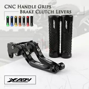 CNC ܂肽݃u[L Nb` o[ nhObvt z_ X-ADV 750 2017-2019p CNC Folding Brake Clutch Levers with Handle Grips for Honda X-ADV 750 2017-2019