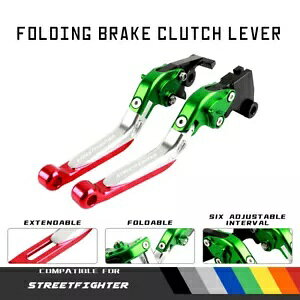 �h�D�J�e�B �X�g���[�g�t�@�C�^�[ 848 12-15 ���[�V���O�����\�Ȑ܂肽���݃u���[�L�N���b�`���o�[�ɓK�� Fit DUCATI STREETFIGHTER 848 12-15 Racing Adjustable Folding Brake Clutch Levers