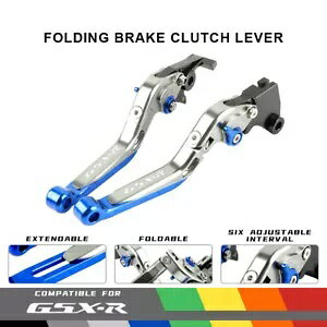 XYL GSXR600 750 04-05 [VO\Ȑ܂肽݃u[LNb`o[ɓK Fit SUZUKI GSXR600 750 04-05 Racing Adjustable Folding Brake Clutch Levers