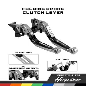 XYL nuT GSX1300R 97-07 [VO\Ȑ܂肽݃u[LNb`o[ɓK Fit SUZUKI HAYABUSA GSX1300R 97-07 Racing Adjustable Folding Brake Clutch Levers