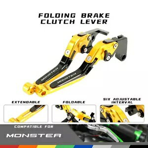 hDJeB X^[ 1200 14-20 M1100/S 09-13 [VO܂肽݃u[LNb`o[ɓK Fit DUCATI MONSTER 1200 14-20 M1100/S 09-13 Racing Folding Brake Clutch Levers