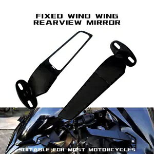 2 ~[ECObgz_ CBR250R 300 CBR500R CBR650R 2PCS Mirrors winglet Wind Wing Adjust Side For HONDA CBR250R 300 CBR500R CBR650R