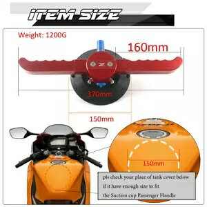 ^zՏqnhObvA[Xg KAWASAKI Z750 Z800 Z900 Vacuum Suction Cups Passenger Handgrips Armrest for KAWASAKI Z750 Z800 Z900