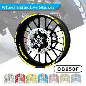 ���[�^�[�z�C�[���X�e�b�J�[���˖h���X�g���C�v�����f�J�[���z���_ CB650F Motor Wheel Sticker Reflective Waterproof Stripe Rim decals FOR HONDA CB650F �y���s�A���i�z