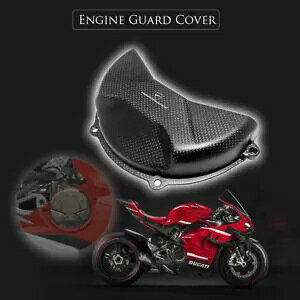 �J�[�{���t�@�C�o�[�G���W���J�o�[�K�[�h�X�e�[�^�[�v���e�N�^�[ DUCATI �p�j�K�[�� V4S/R V4 �p Carbon Fiber Engine Cover Guard Stator Protector for DUCATI Panigale V4S/R V4