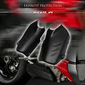 Ducati Superleggera V4 pJ[{t@Co[rCیq[gJo[tFAO Carbon Fiber EXHAUST PROTECTION Heat Cover Fairing for Ducati Superleggera V4