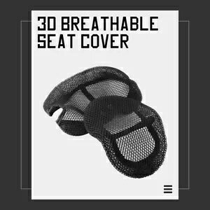V[gJo[ A`Xbv 3D bVNbVʋC KAWASAKI NINJA 400 EX-400 Seat Cover Anti Slip 3D Mesh Cushion Breathable for KAWASAKI NINJA 400 EX-400
