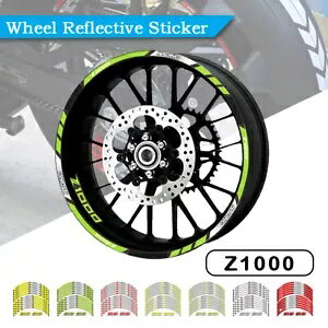 zC[XebJ[˖hXgCvfJ[JTL Z1000 Z1000SX Wheel Sticker Reflective Waterproof Stripe Rim decals FOR KAWASAKI Z1000 Z1000SX