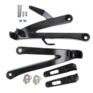 �㕔����ȃt�b�g���X�g�t�b�g�y�O�u���P�b�g�z���_ CBR600RR 2007-2018 �u���b�N Rear Passenger footrest Foot Pegs Bracket Fit For Honda CBR600RR 2007-2018 Black �y���s�A���i�z