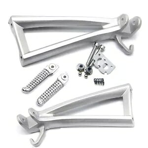 �㕔��q�t�b�g���X�g�t�b�g�y�O�u���P�b�g���}�n YZF R6 2006-2016 �V���o�[ Rear Passenger footrest Foot Pegs Bracket Fit For Yamaha YZF R6 2006-2016 Silver �y���s�A���i�z