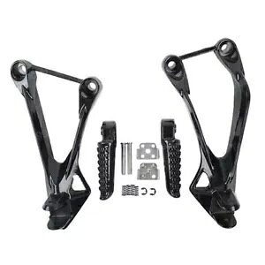 㕔qtbgXgtbgyOuPbgJTL ZX6R 2005-2008 ubN Rear Passenger footrest Foot Pegs Bracket Fit For kawasaki ZX6R 2005-2008 Black