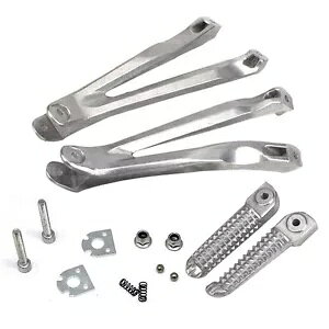 �㕔��q�t�b�g���X�g�t�b�g�y�O�u���P�b�g���}�n YZF R1 2004-2008 �V���o�[�ɓK�� Rear Passenger footrest Foot Pegs Bracket Fit For Yamaha YZF R1 2004-2008 Silver �y���s�A���i�z