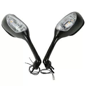 obN~[ LED ECJ[XYL GSXR 600 750 06-21 GSXR1000 05-15 Rear View Mirrors LED Turn Signals For Suzuki GSXR 600 750 06-21 GSXR1000 05-15