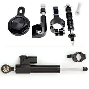 CNC �X�e�A�����O�_���p�[��t�u���P�b�g�L�b�g�Z�b�g���}�n YZF R1 YZF-R1 1998-2001 CNC Steering Damper Mounting Bracket Kit Set For Yamaha YZF R1 YZF-R1 1998-2001 �y���s�A���i�z