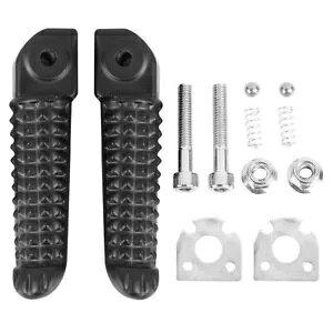 ubNAtbgXgtbgyOq}n YZF R1 02-14 YZF-R6 03-17 Black Rear Footrests Foot Pegs Passenger For YAMAHA YZF R1 02-14 YZF-R6 03-17