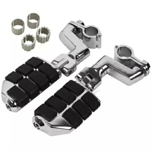 22mm-35mm ハイウェイクランプ 大型フットペグ付き ヤマハ XV1600 XV1700 XV1900用 22mm-35mm Highway Clamps w/ Large Foot Pegs For YAMAHA XV1600 XV1700 XV1900