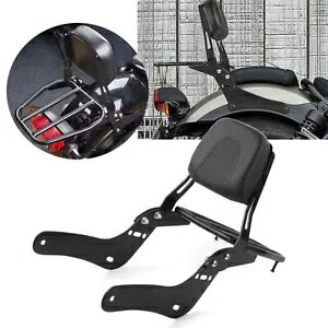 AobNXgV[V[o[ + וbNpbhz_ 500 300 CMX500 CMX300 Rear Backrest Sissy Bar + Luggage Rack Pad For Honda Rebel 500 300 CMX500 CMX300