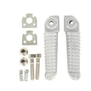 Vo[AtbgXgtbgyOq}n YZF R1 02-14 YZF-R6 03-17 Silver Rear Footrests Foot Pegs Passenger For YAMAHA YZF R1 02-14 YZF-R6 03-17