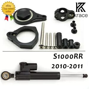 BMW S1000RR 2010-2011 CNC XeAO_p[ & tuPbgLbgn[hEFAp For BMW S1000RR 2010-2011 CNC Steering Damper & Mounting Bracket Kit Hardware